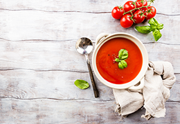 Image illustrant recette soupe tomate Jardin BiO étic