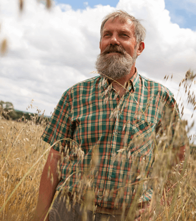 Alain, cultivateur de farine biscuitier pour Jardin BiO étic en Charente-Maritime