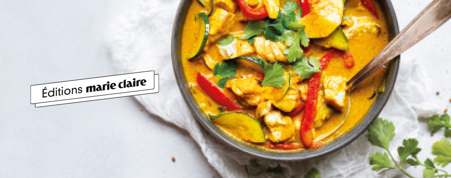 Livre Marie Claire: cuisiner simple & efficace avec Jardin BiO étic