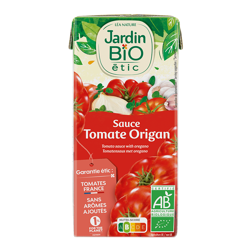 Sauce tomate bio origan