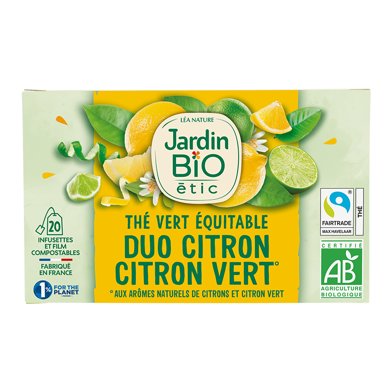 Thé vert bio Duo  Citron Citron vert