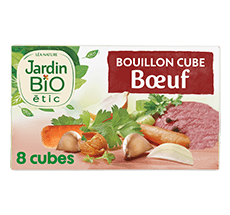 Bouillon cube bio bœuf