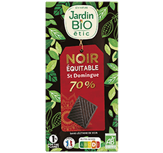 Chocolat noir bio – 70% St Domingue