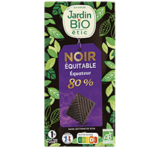 Chocolat noir bio Équitable 80%