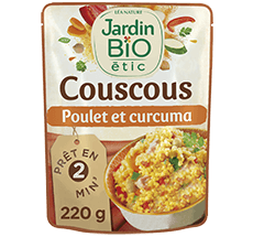 Couscous poulet et curcuma bio
