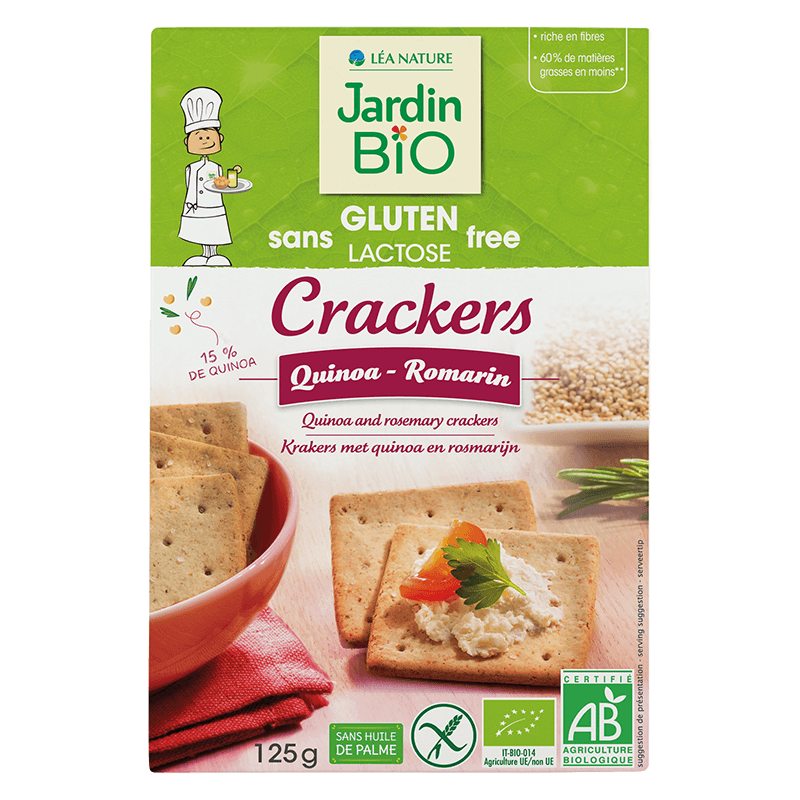Crackers quinoa romarin bio sans gluten