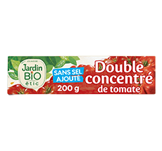 Double concentré de tomate bio en tube