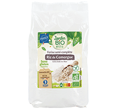 Farine bio de riz de Camargue semi-complète – sans gluten