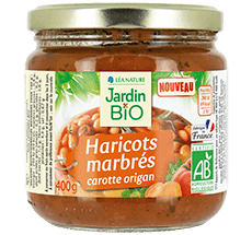 Haricots marbrés bio carotte origan