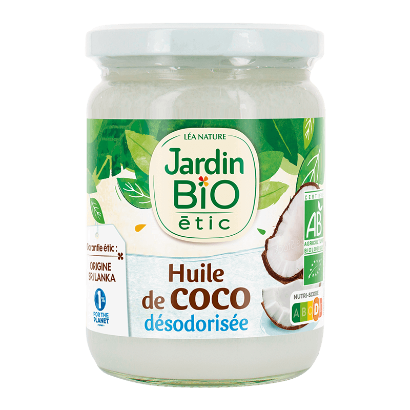 Huile de coco bio désodorisée – 430ml