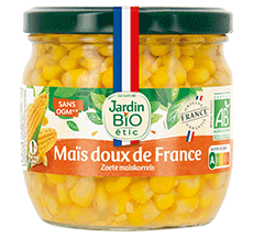 Maïs bio de France doux et croquant
