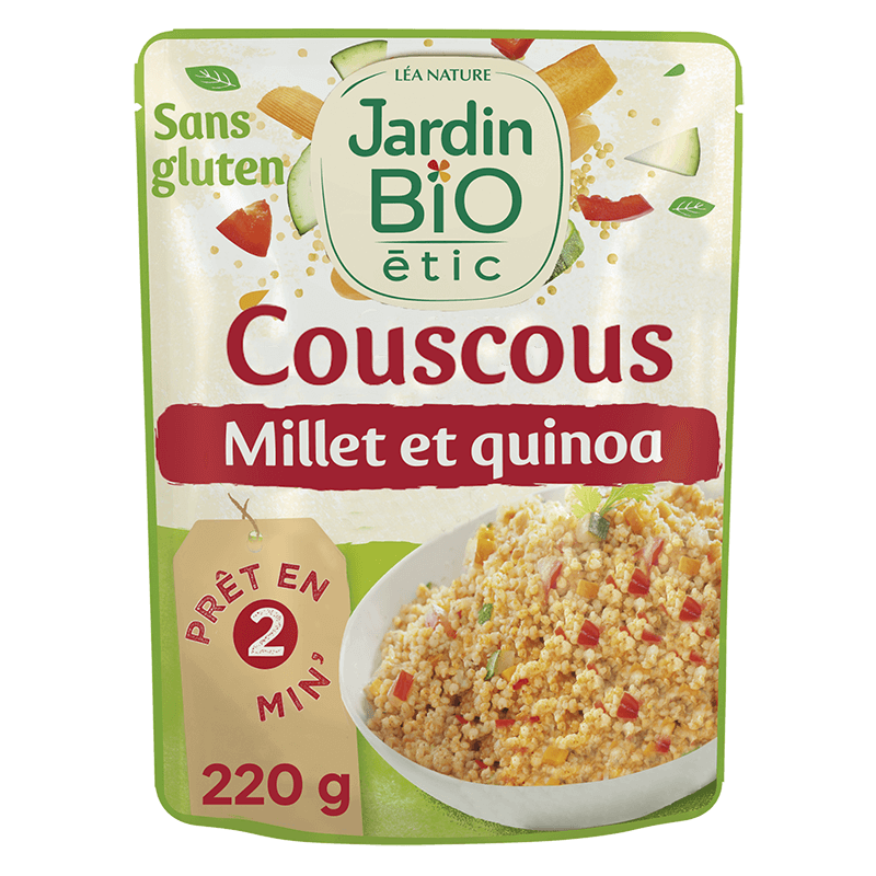 Couscous de légumes au millet et quinoa bio sans gluten