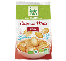 Chips au maïs et chili doux bio sans gluten