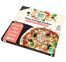 Pizza jambon emmental bio
