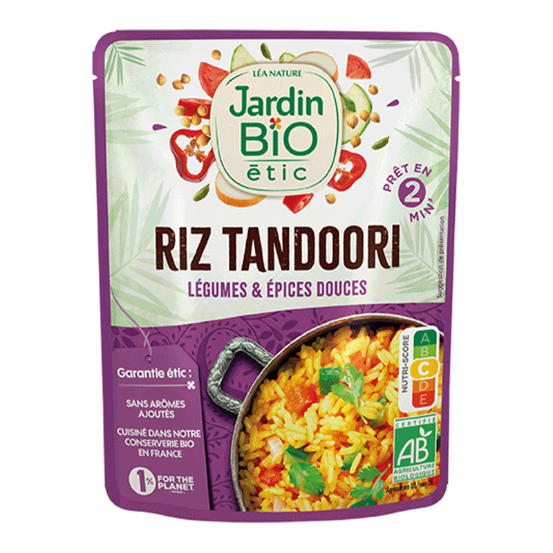 Riz tandoori légumes et épices douces