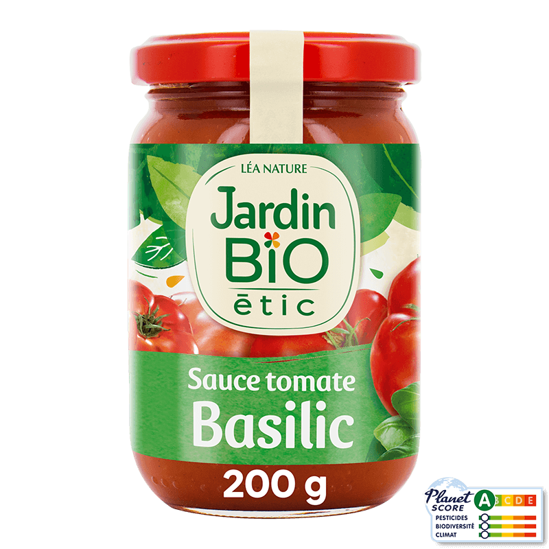 Sauce tomate bio au Basilic