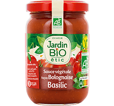 Sauce tomate végétale bio façon bolognaise basilic